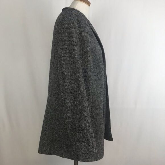 MARINA RINALDI Heather Gray Wool Cardigan Jacket Sz 23 US Medium - Picture 4 of 6